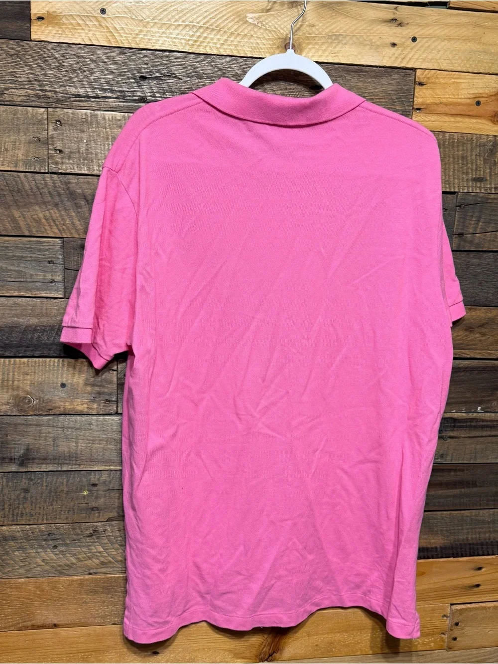 Polo Ralph Lauren Pink Cotton Green Pony Short Sleeve Polo Shirt
